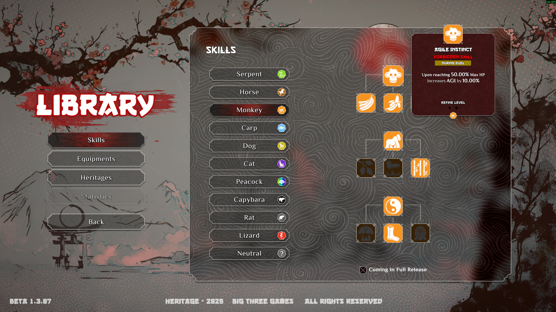 Heritage shop and economy interface